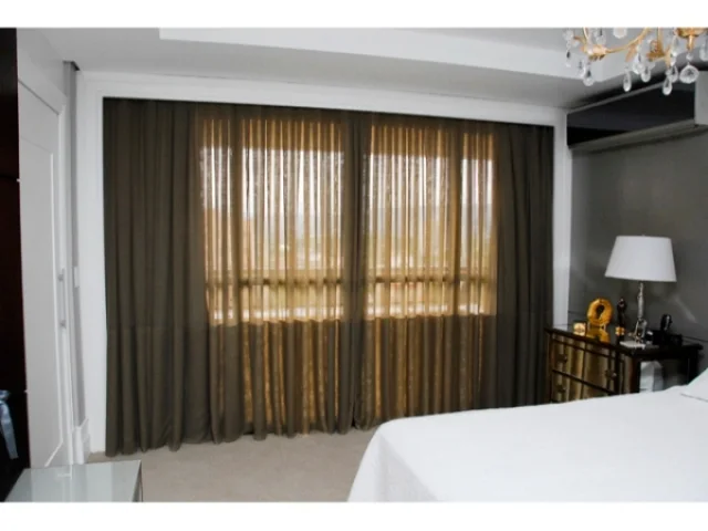 Cortinas em projeto realizado pela Casa das Cortinas